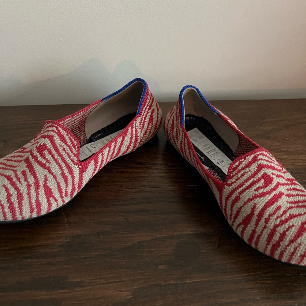 Kids Zebra Rothys (K13) - Picture 6 of 10